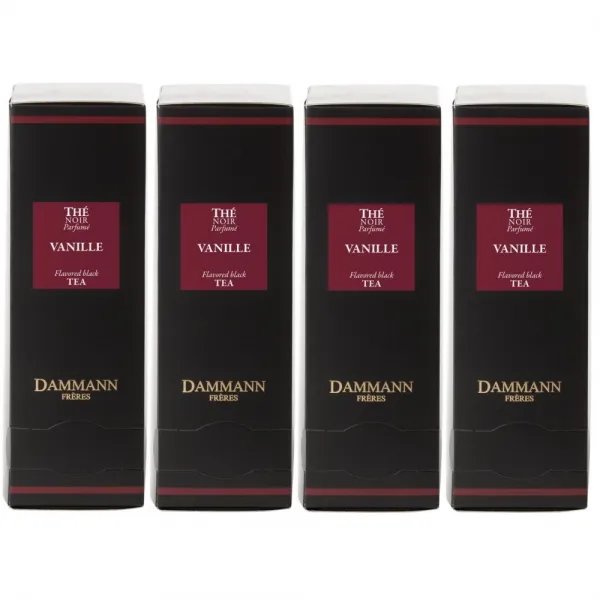Dammann Vanille 다만프레르 바닐라 홍차 개별포장 24티백 4팩 (총 96크리스탈티백)