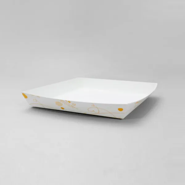 장원패키지 J-09A 연속 패턴 종이트레이 [100ea 1300ea], 1300ea