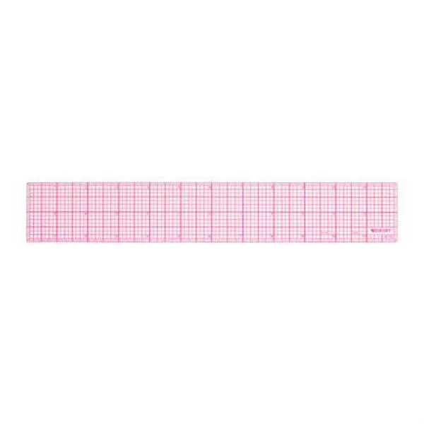 Westcott 여덟째 12 인치 투명 한 눈금자 (B-70) Westcott 8ths 12-Inch Be