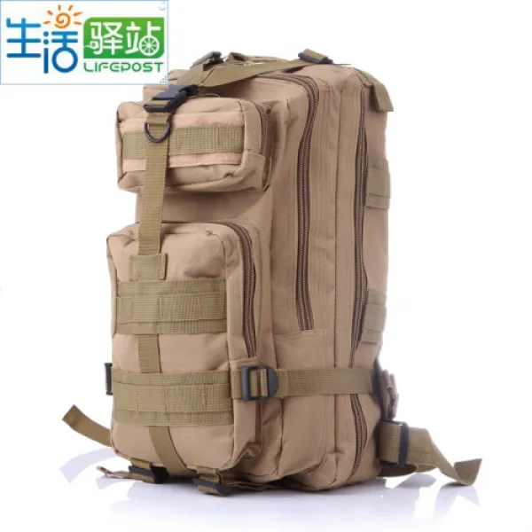 생활 역참 군성호외운동 미채백 배낭 군악용 스텝백 2인3P전술 배낭 카키색(6), 상세설명참조