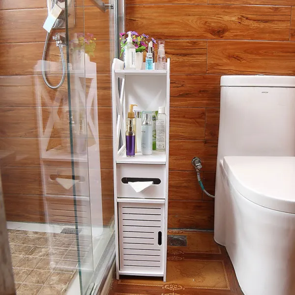 예홈 욕실장 욕실 수납장 코너 화장실 선반 틈새 정리대