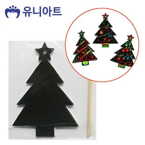 FMF955211P0000DIP 공예 공작 스크래치종이 모양 트리 2500