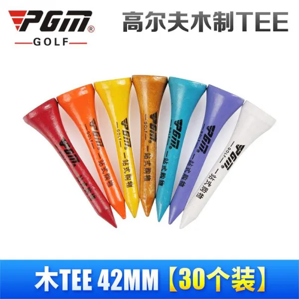 골프스파이크 골프 TEE퇴장 기구 용품 나무 TEE, T09-나무 TEE42mm(포함 logo)(30개별포장)