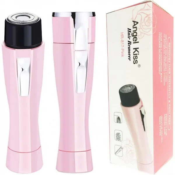 여성용 얼굴 제모 Angel Kiss 여성용 무통 면도기 면도기 헤어 리무버 For 피치 퍼즈가는 머리 턱 치크 윗입술 핑크 1