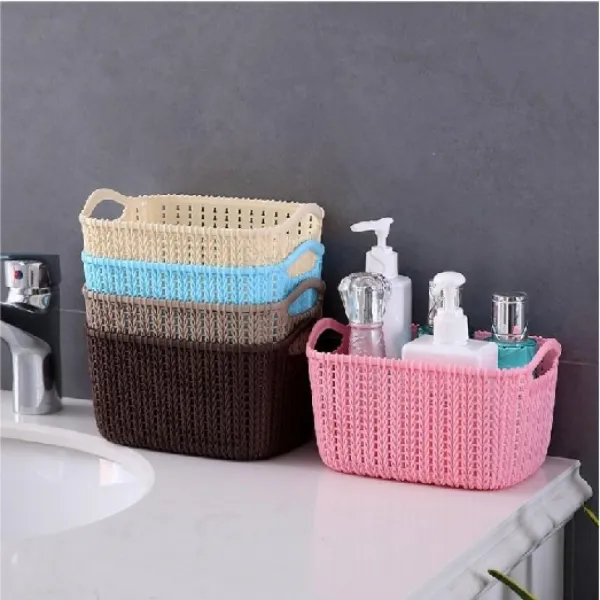 Kirahosi 해랑 6 라탄 바구니 욕실 수납 광주리 간식 잡동사니 바스켓 8 Bm0sm8f 1 살구색