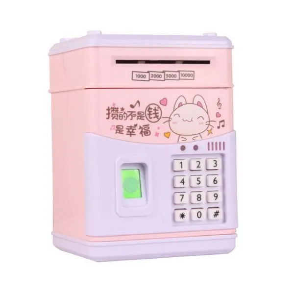 저금통 6 종류 전자 돼지 atm 암호 돈 상자 지문 동전 절약 은행 안전한 예금 은행권, 미국_05