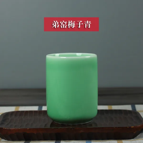 해외 주문 Longquan 청자 물 컵 세라믹 컵 250ml 6 색 직접적인 입 환대-28939, 01.디야 오 메이 지칭, 단일옵션