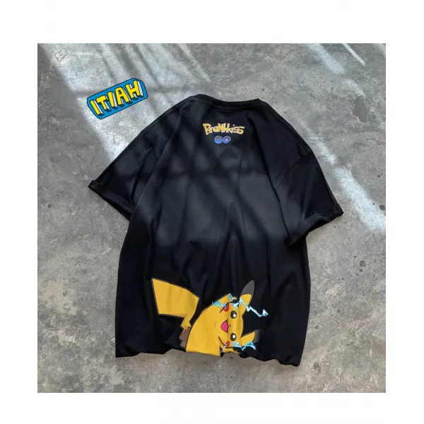 원픽 원픽직구 루즈핏 남녀 학생 커플 반팔 티셔츠