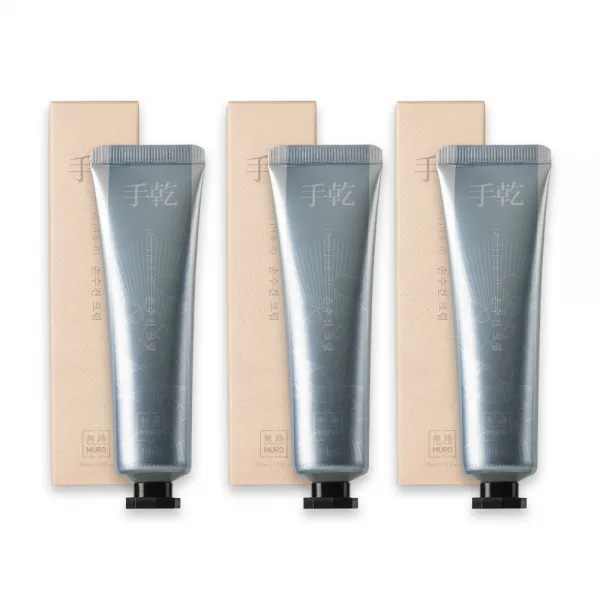 무로 손수건 핸드크림, 3개, 30ml