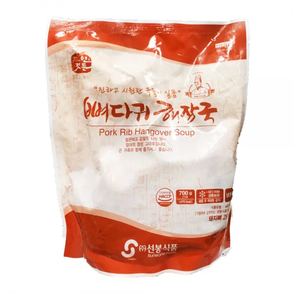 [퀴클리몰] 선봉식품 뼈다귀 해장국 700g, 1개