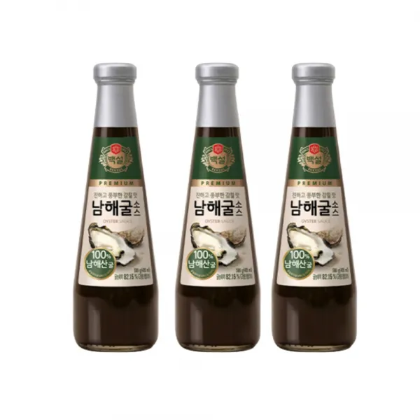 백설 남해굴소스 500g, 3병