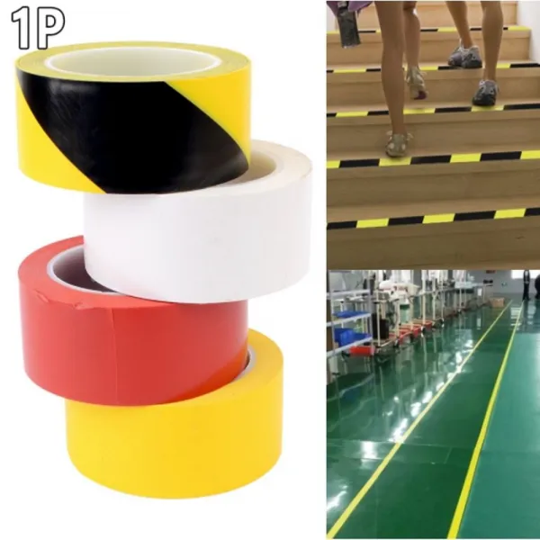 구획 동선 자재 라인 표시 마스킹 Pvc 바닥 테이프 황흑색