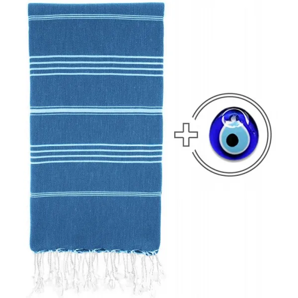 해변 목욕탕 요가 피크닉 공중 목욕탕 여행 등을위한 Viventive Turkish Peshtemal Towel (37x70)