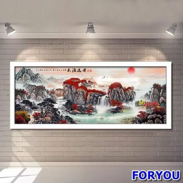 ForU145 아름다운 만산홍엽 보석십자수 비즈십자수 보석십자수액자 보석십자수시계, 상세페이지 참조