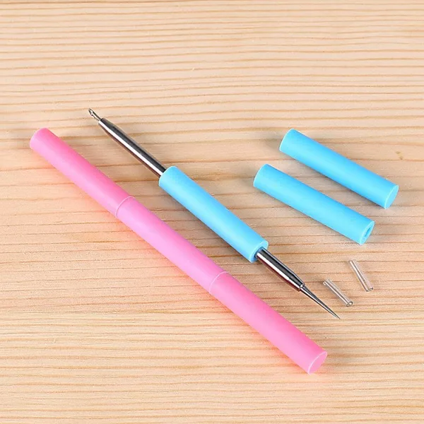 제이물류 방년 전업 슈나우져미용 더블 스테인리스 스틸 종기침 블랙헤드 제거 도구, 이색 랜덤 발