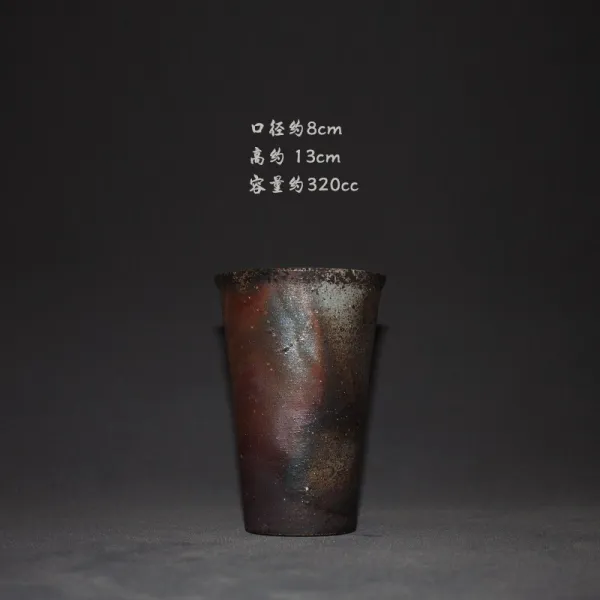 일본찻잔 갖추다 앞 태우기 오카야마 수입 태우다 탕 삼키다 땔감 언덕 고요함 대용량 큰 컵 티 소환 2471957103, 기삼