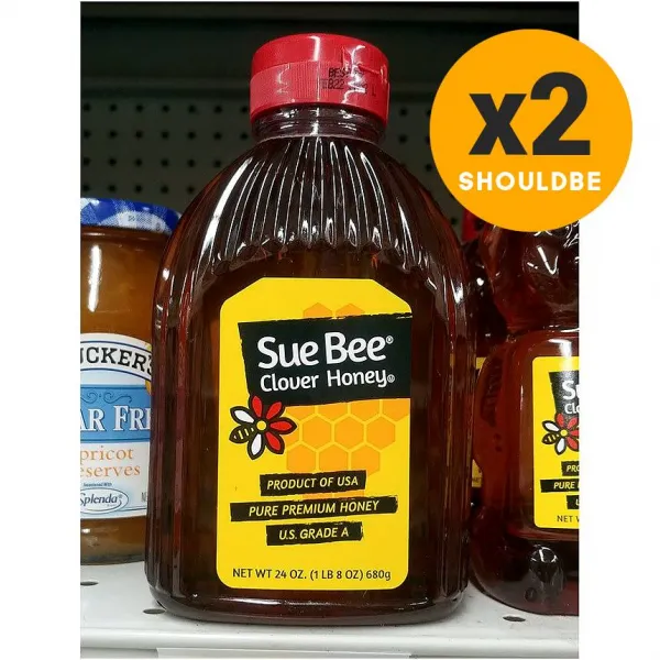 미국직구 Sue Bee A등급 수비 클로버꿀 680g, 수량, 용량