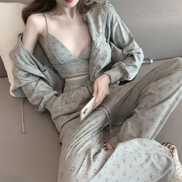 에세샵 초 가을 여자 행세를 함 여승무원 와이드팬츠 미스트 크림 페이스 아직 캐주얼함 운동