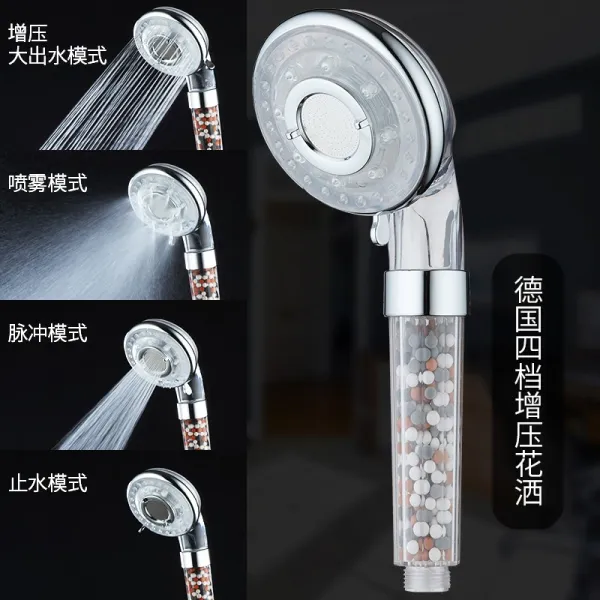 고압분사 독일 샤워기헤드 빅 물이 나오다 레인 목욕탕 여과 꼭지 3377344518 독일 4단 샤워기 여과 석 타입 