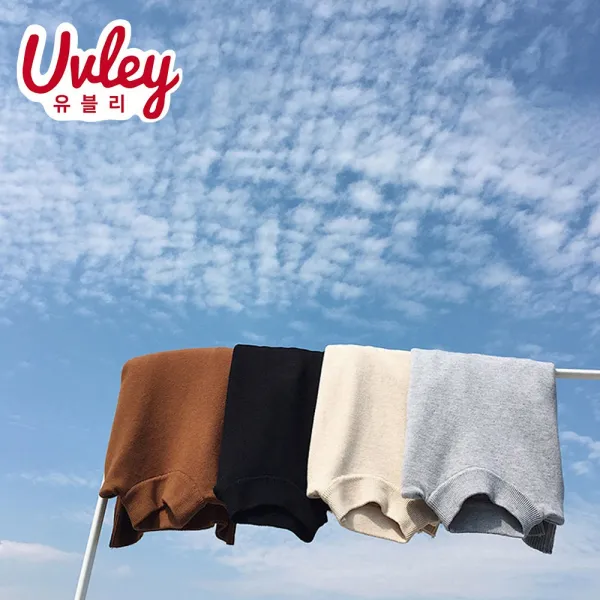 유블리 남성 반 폴라 니트 4color 너에게 다가갈게 우린 함께야 남친룩 데이트룩 커플룩 (UV2118099JH)