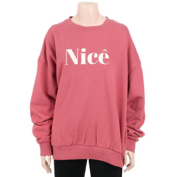  폴햄 19 겨울 여성 오버핏 기모 그래픽 맨투맨 티셔츠 Phz4tr2030 갤러리아 