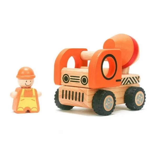 원목 중장비 레미콘 공사장차량 조카선물 작동완구 유치부선물