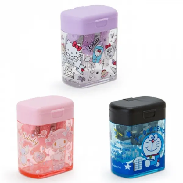  바보사랑 산리오 캐릭터 휴대용 미니 연필깎이 3design 마이멜로디tea