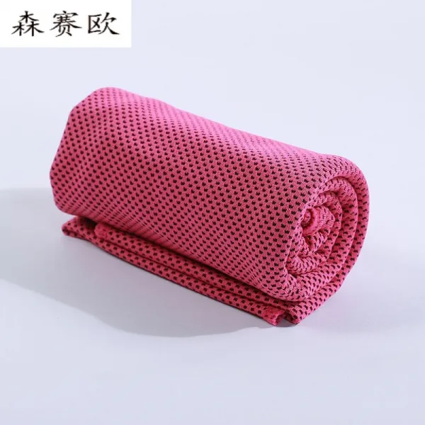 운동 수건 땀 흡입 헬 스 장 냉 수건 요가 온 도 를 낮 추고 수건 을 빨리 말 려 땀 을 닦 고 달리기 냉 감 얼음 수건 여자 장미 상세페이지 참조