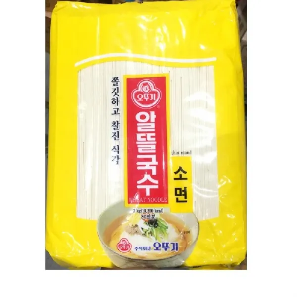  더착한푸드 국수 소면 오뚜기 3k 식자재마트 대용량 업소용 국수 소면 소면국수 국수소면 콩국수면