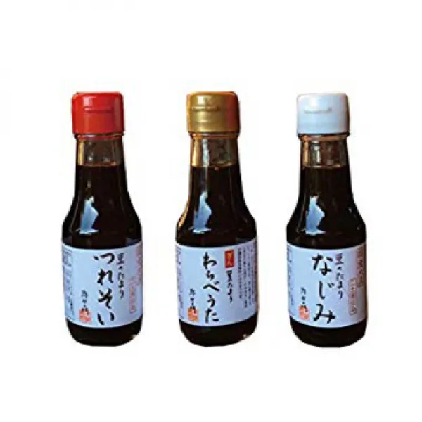 南蔵商店 豆のたまり 3種セット(ぎん わらべうた・なじみ・つれそい) 各100ml たまり醤油 満天青空レストラン 愛知県 武豊町 南蔵 상점 콩 웅덩이 3 종 세트 (은색 동요 · 친숙 ·, 1