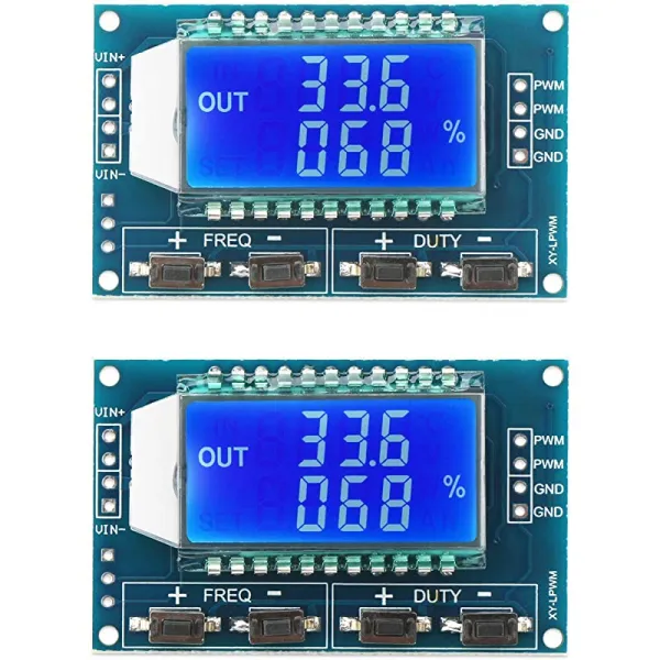 펄스 발생기 2pcs LCD 디스플레이 PWM 주파수 1Hz 150kHz 듀티비 0 100 조정 가능한 사각파 직사각파 신호 발생기 보드, 상세페이지 참조
