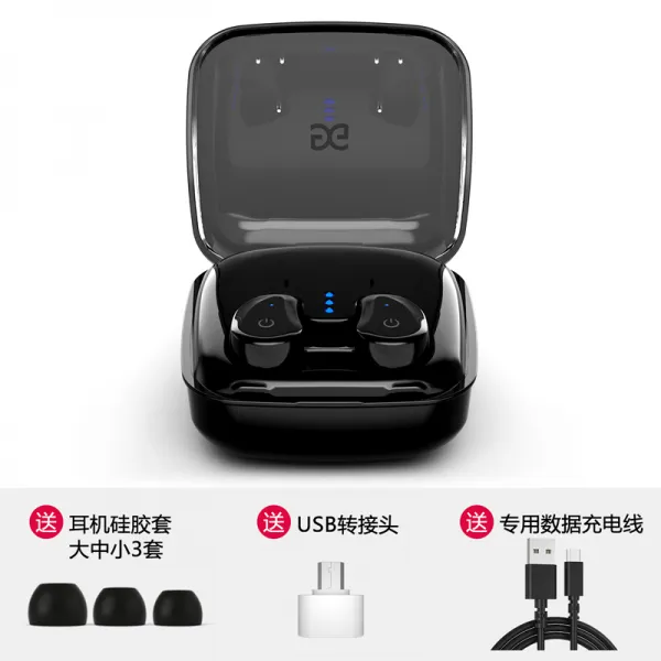 이대학 블루투스헤드폰 고상함 옛적 히든 미니 초소 운동 러닝 귀걸이 귀마개 운전 맥시 대기 적용 사과폰 한쪽귀 싱글, 블랙 시크 （불시등 _터치 컨트롤 _, 정부측 표기함