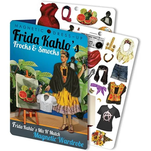 실직자 철학자 길드 Fridas Frocks and Smocks-Frida Kahlo Magnetic Dress Up Doll Play Set. #163; 20, One Color