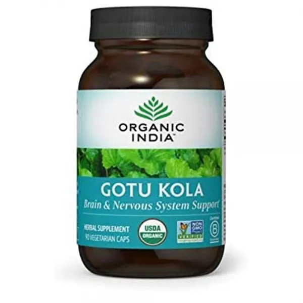 Organic India Gotu Kola 오가닉 인디아 고투 콜라 식물성캡슐 90정, 1개, 90