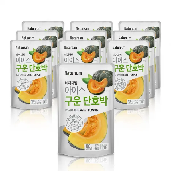 네이처엠 아이스 구운 단호박 100gx10팩(1kg), 단품