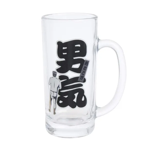 산 아트 재미 식기 인기있는 남자는의협심 맥주 잔 잔 330cc 클리어 SAN2195 PROD10260000884, 상세 설명 참조0