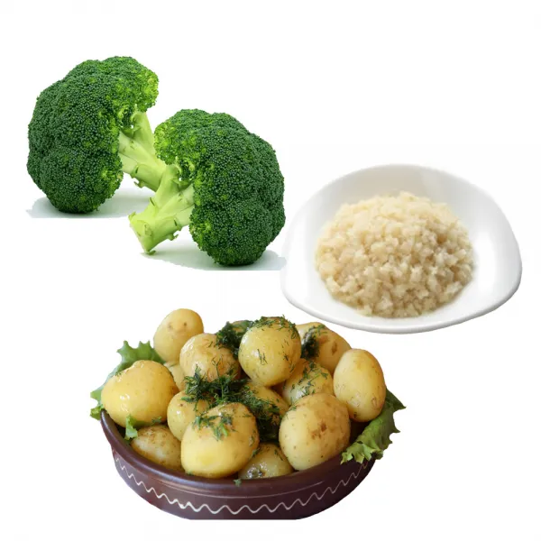 3품목 3kg 아스파라거스 브로콜리 깐감자, 1set, 3kg(브로콜리 깐감자 다진마늘)