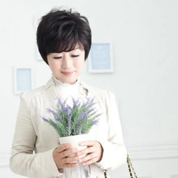 NHPMART◎WIG_엄마통가발 에버 (슈페리어원사)+늪마트◎+늪마트◎, M, ◑다음옵션선택◐내츄럴블랙