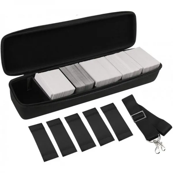 COMCASE 카드 케이스 보관 가방 컬렉션 최대 1500장까지 보관 휴대용 게임 카드 홀더 숄더백 반인륜 카드에 적합한 제품 10, 단일옵션