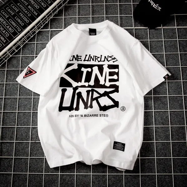 해외구매대행 빅사이즈 프린트 티셔츠 캐주얼 여름 기본티 M 5xl 