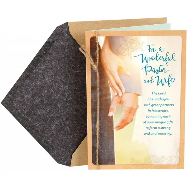 목사와 아내에 대한 Dayspring 성직자 감사의 날 카드 훌륭한 목사 