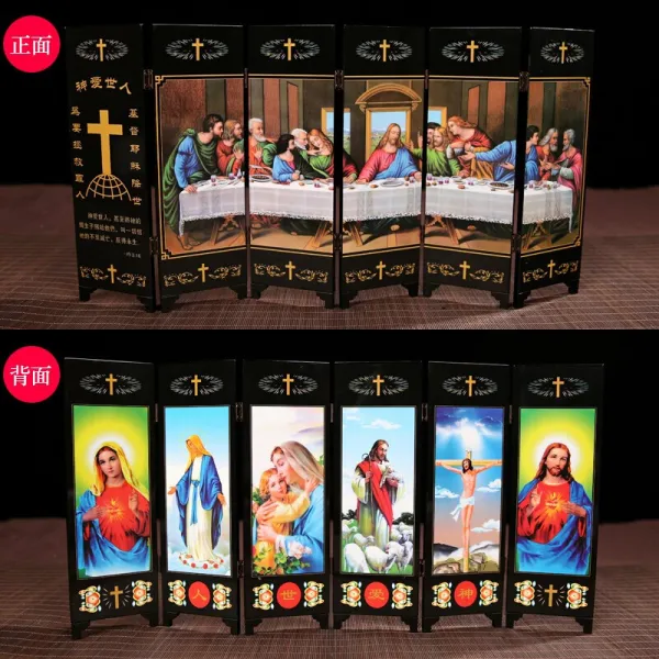외국인에게 i 선물 중국 특색 수공예품 칠기 모조품 작은 병풍 인테리어 장식품 상용 해외로 i 선물 신 사랑세상, 단일상품