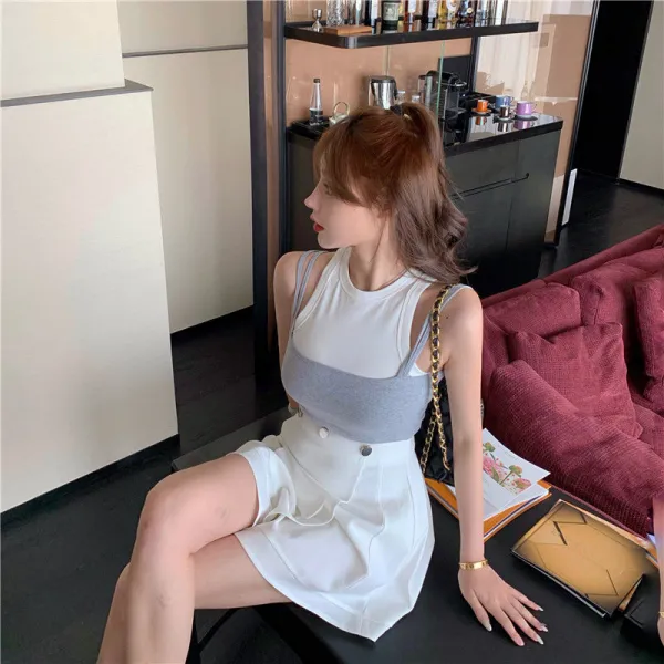 커버 짧은치마 인싸템 런닝 스커트 여자 청상 보기좋다 프린세스 개성 모던 트렌드