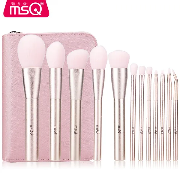 미스코트 12 수 금슬 메이크업 솔트 솔루션 브러쉬 브러시 섀도솔 섀도우 실루엣솔 초보자 풀솔 도구 수납백, 단일상품