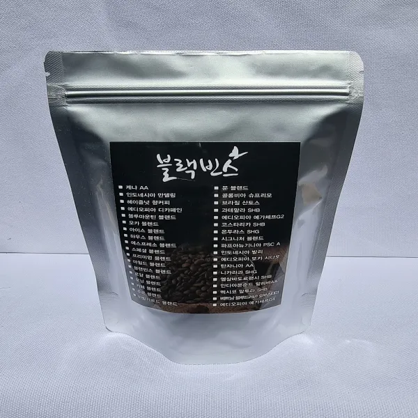 블랙빈스 니카라과 SHG, 1.분쇄하지않음(원두콩상태), 200g