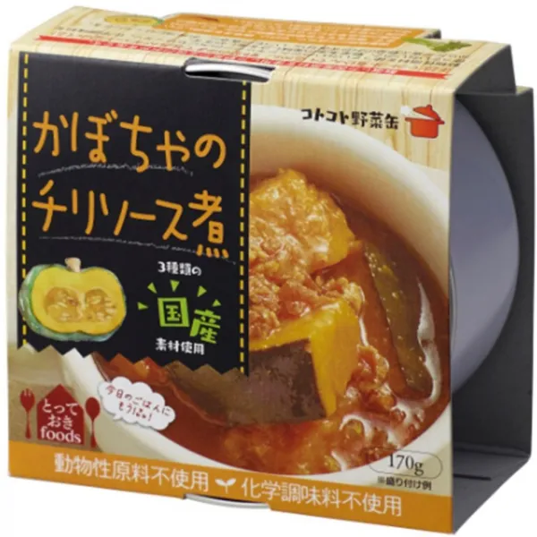 トーヨーフーズ コトコト野菜缶 かぼちゃのチリソース×24個 토요 식품 헌데 야채 캔 호박 칠리 소스 × 24 개, 1