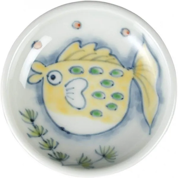 이시마루 도예 꿈길 금붕어 접시 009408-550