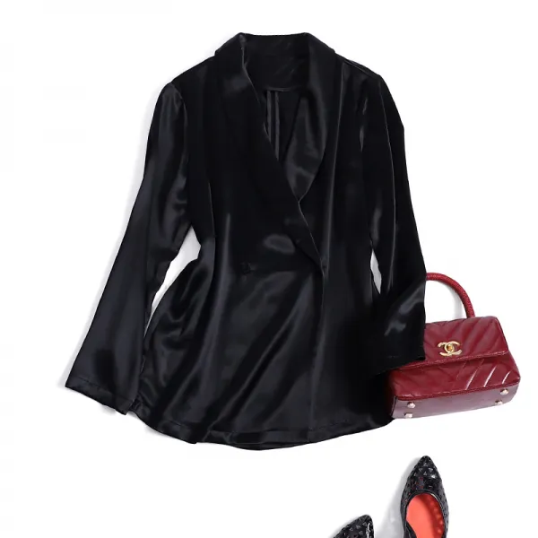 초산단면 수트 외 여 늘어감 디자인 소중풍 루즈 여신 범 얇은