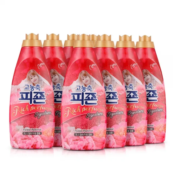 피죤 고농축섬유유연제 리치퍼퓸시그니처 1L 플라워페스티벌, 8개