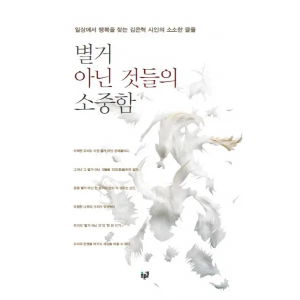 별거 아닌 것들의 소중함:일상에서 행복을 찾는 김은혁 시인의 소소한 글들, 푸른길